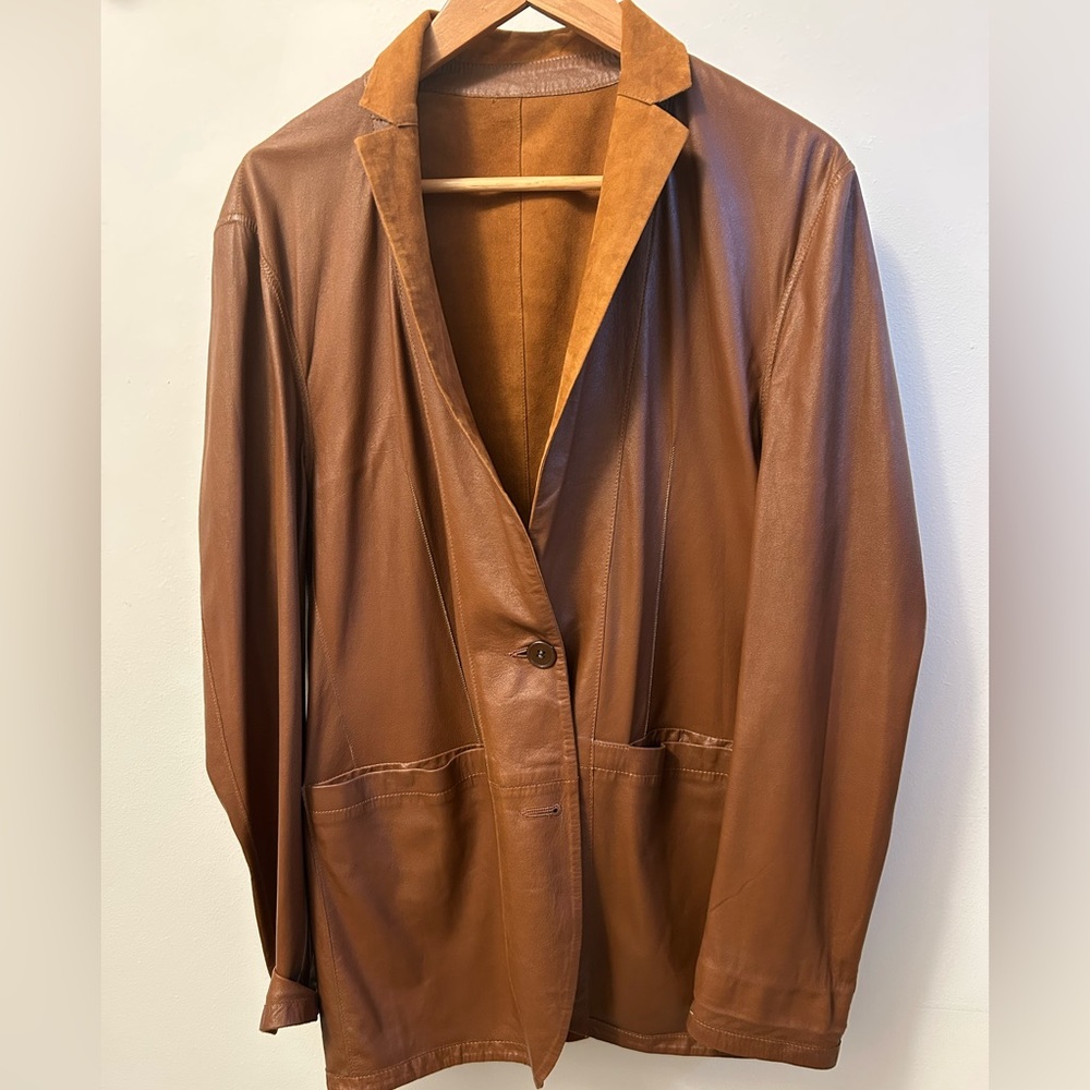 Marcello Sport Reversible Suede & Nappa Leather Jacket – M